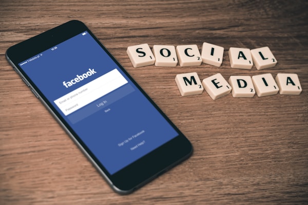 Doctor reviewing social media marketing analytics