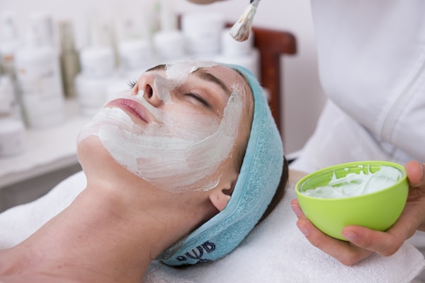 Woman with glowing skin